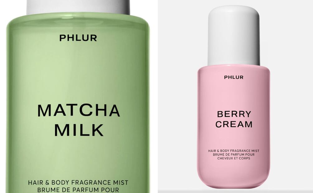 Matcha Skin Body Mist y Berry Cream Body Mist. Foto: Phlur