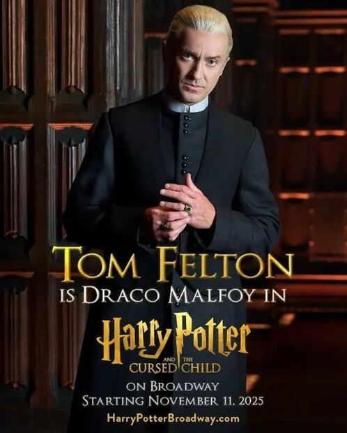 El actor de Draco Malfoy vuelve a su papel como villano en la obra de Harry Pottter.