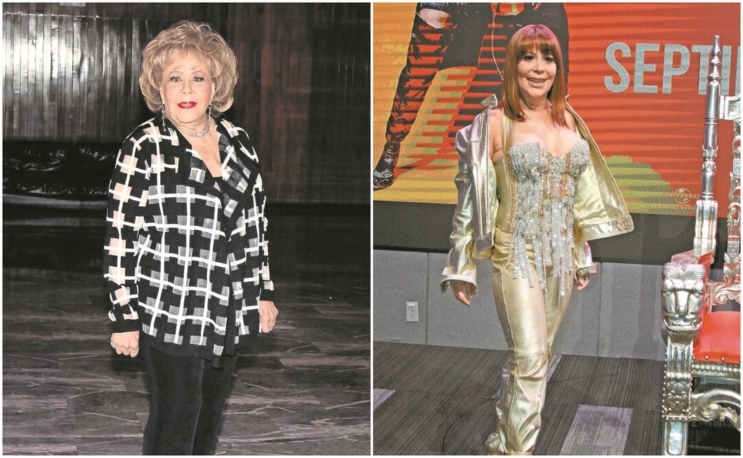 Silvia Pinal y Alejandra Guzmán. Fotos: Archivo