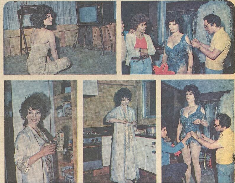 Sasha Montenegro posa en distintos espacios de su casa, era 1979, cuando estaba casada con un cirujano plástico. Hemeroteca EL UNIVERSAL.