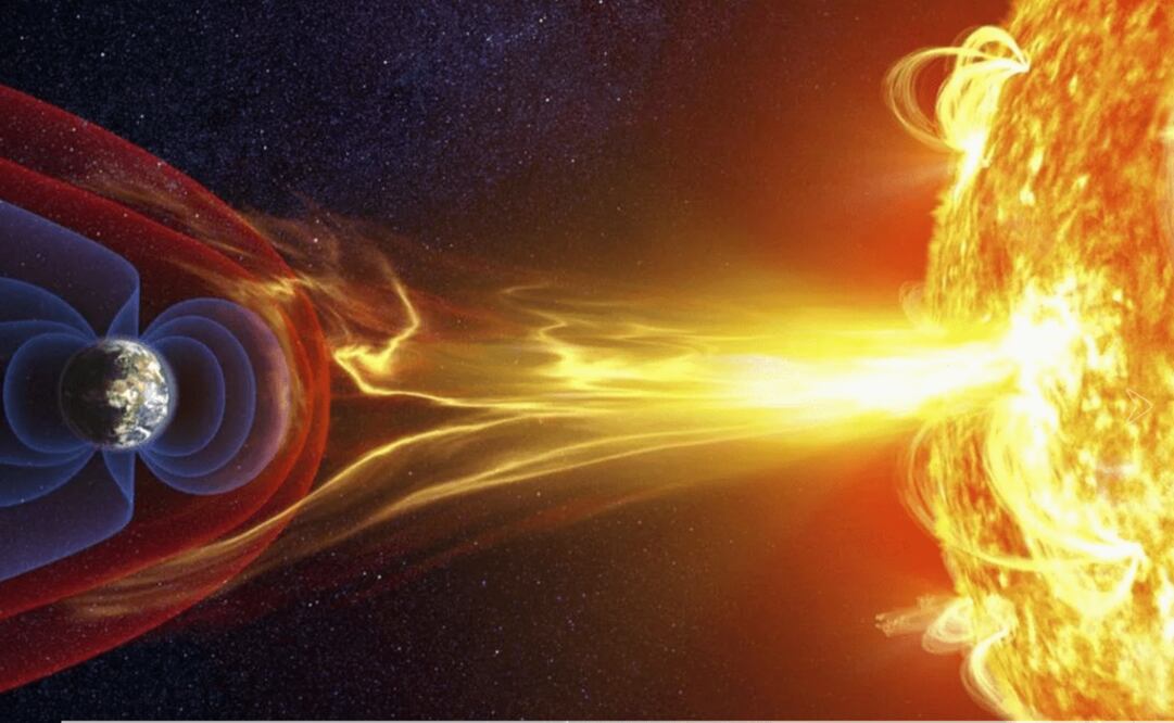 Tormenta solar. Foto: Especial