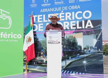 Gobernador de Michoacán pone en marcha construcción del teleférico de Morelia; conectará a la ciudad de norte a sur