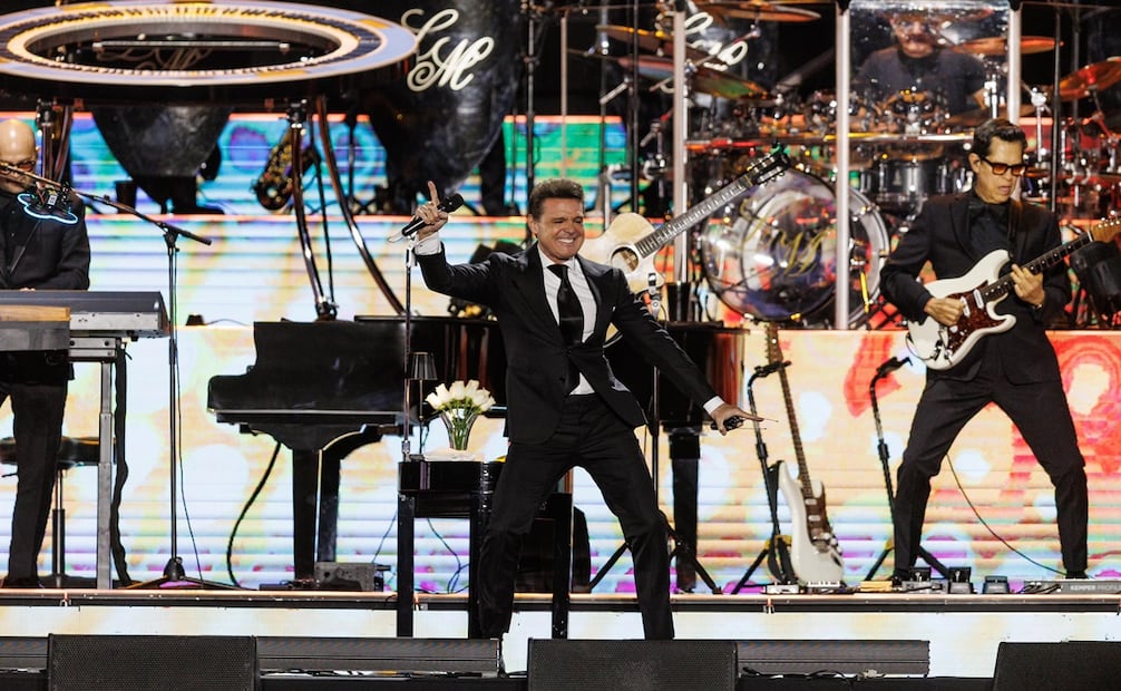 Luis Miguel durante sus conciertos en el Estadio GNP Seguros. Foto: Yaretzy M. Osnaya/ EL UNIVERSAL.