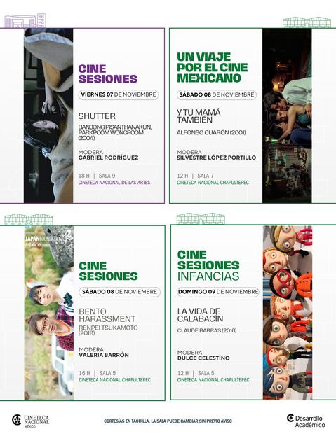 La Cineteca Nacional proyectará "Y tu mamá también" con presencia de un Carlos Cuarón. Foto: Cineteca Nacional (Facebook)