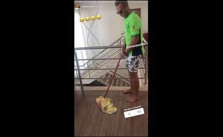 Exjugador del Cruz Azul trapea con playera del América