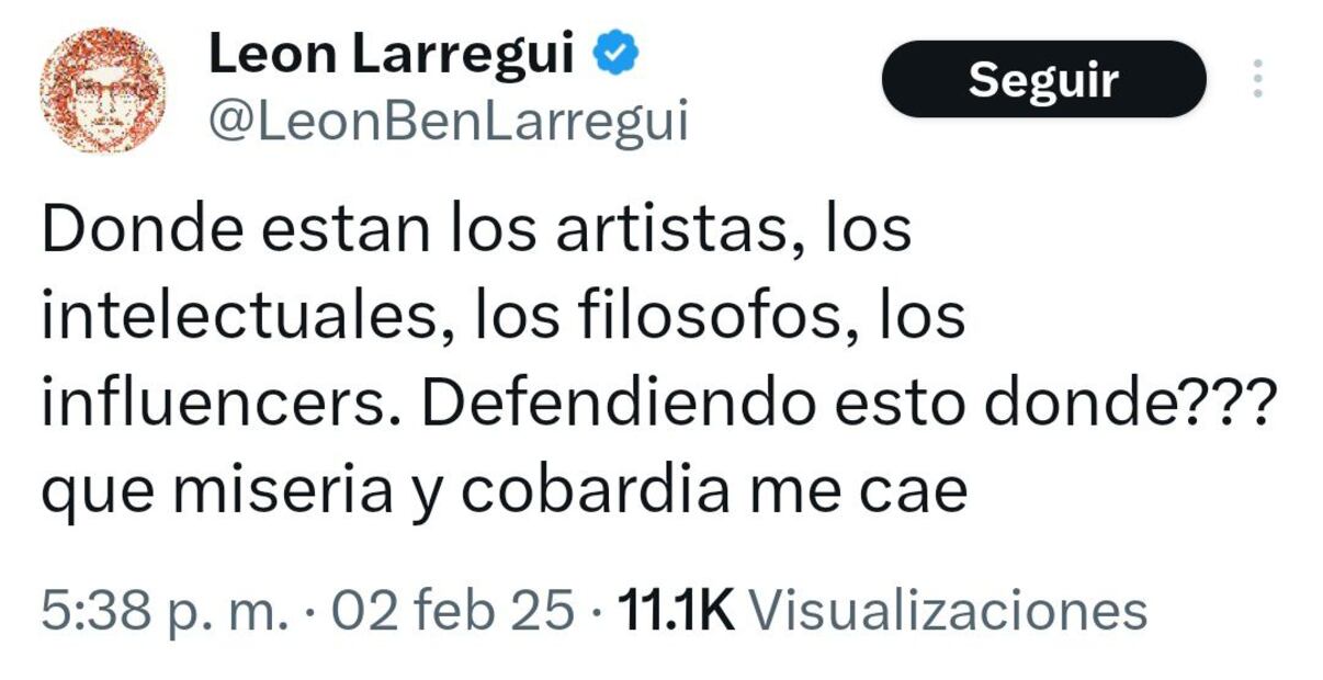 El cantante evidenció la falta de apoyo, para pronunciarse en contra de las medidas de Trump. Foto: Redes Sociales