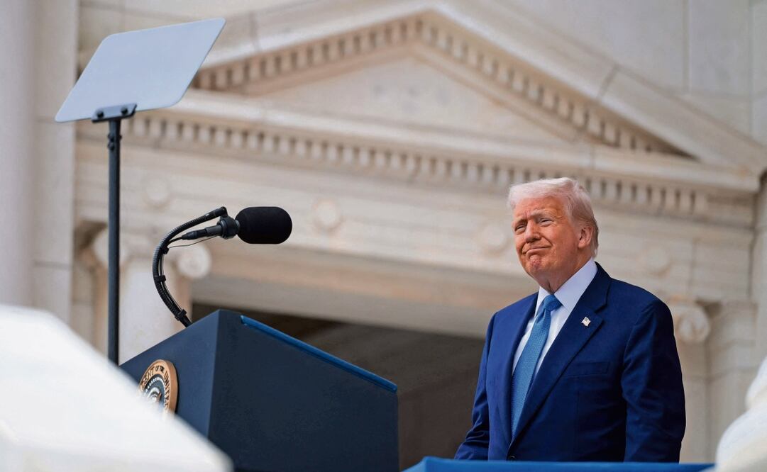 Donald Trump en Arlington, Virginia. Foto: AFP