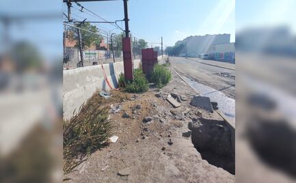 Metro desmiente que barda perimetral en el tramo Los Reyes-Santa Marta de la Línea A esté sostenida con lazos; "es falso", dice