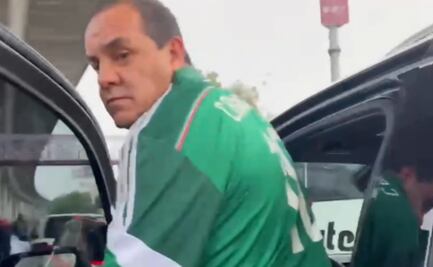 Increpan a Cuauhtémoc Blanco rumbo a partido México vs Inglaterra; realizan pintas en su camioneta