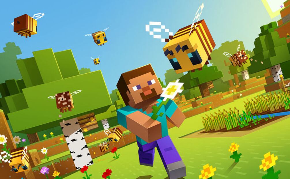 Modo Minecraft en WhatsApp. Imagen: especial