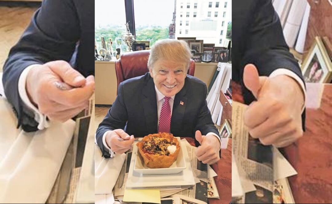 Trump and the Taco ... Bowl? (Photo: SPECIAL)