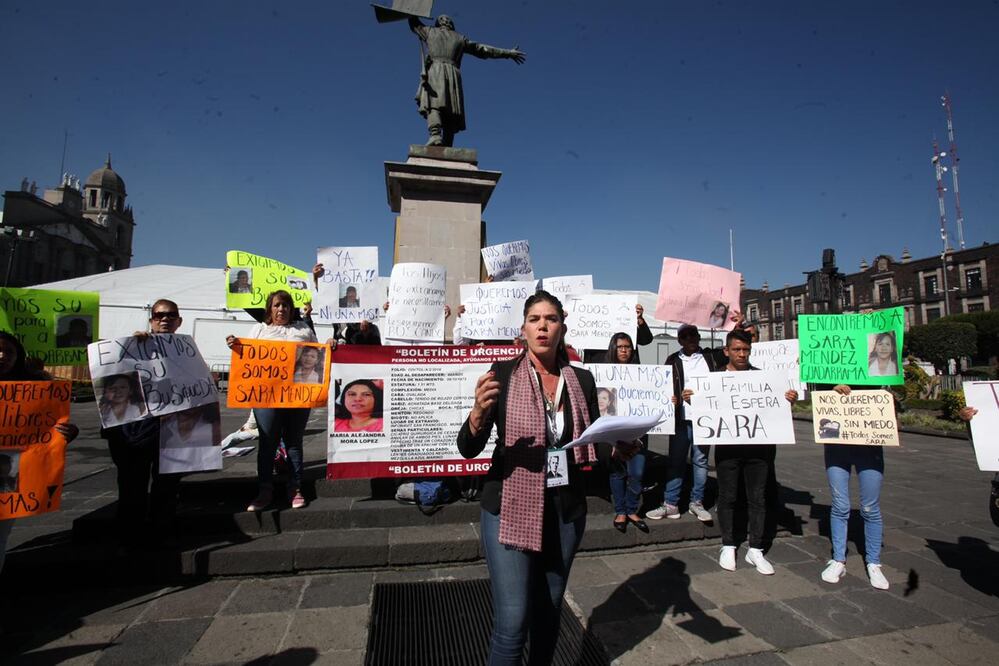 Protesta en Toluca por desaparecidos y feminicidios