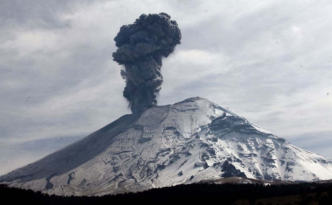 Imagen ilustrativa de aspectos del volcán Popocatépetl / Foto: Archivo. EL UNIVERSAL