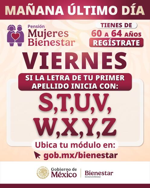 Calendario mujeres bienestar. Foto: Secretaría del Bienestar