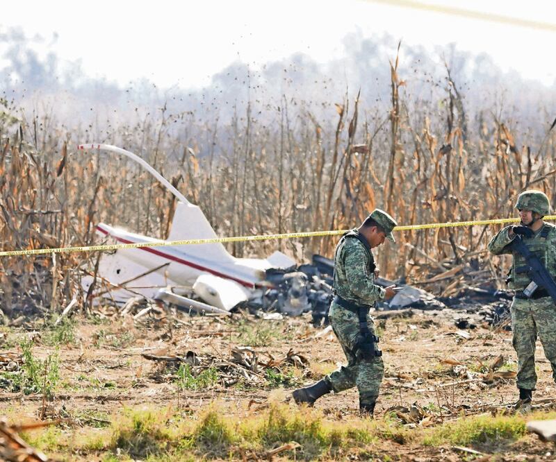 El 24 de diciembre de 2018 cayó el helicóptero en el que viajaban la exgobernadora de Puebla Martha Erika Alonso y su esposo Rafael Moreno Valle. ARCHIVO EL UNIVERSAL