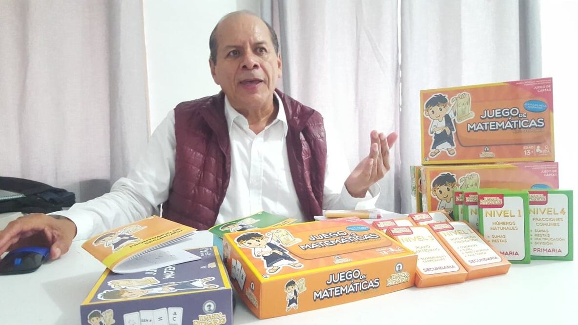 Pitágoras es la plataforma que el profesor Rubén desarrolló para que sus alumnos aprendan matemáticas. Foto: Sandra Tovar