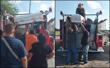 Bomberos cumplen último deseo de niño fallecido por leucemia en Matamoros