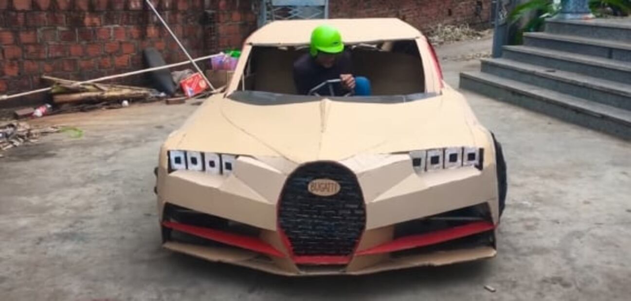 Construyen superautos de cartón funcionales