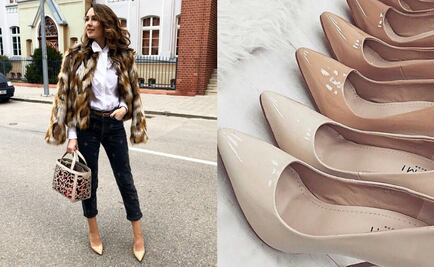 ¿Cómo llevar zapatillas nude?