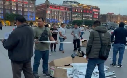 Maestros de la CNTE comienzan a colocar plantón en el Zócalo; prevén movilizaciones en toda la CDMX