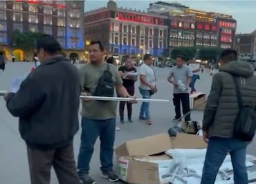 Maestros de la CNTE comienzan a colocar plantón en el Zócalo; prevén movilizaciones en toda la CDMX