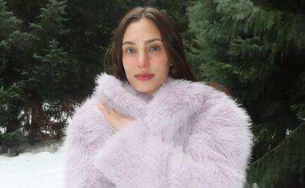 Macarena Achaga modela lencería de San Valentín en la nieve