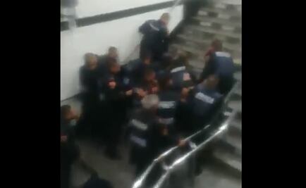 ​Presunto delincuente, hombre golpeado por policías: STC Metro