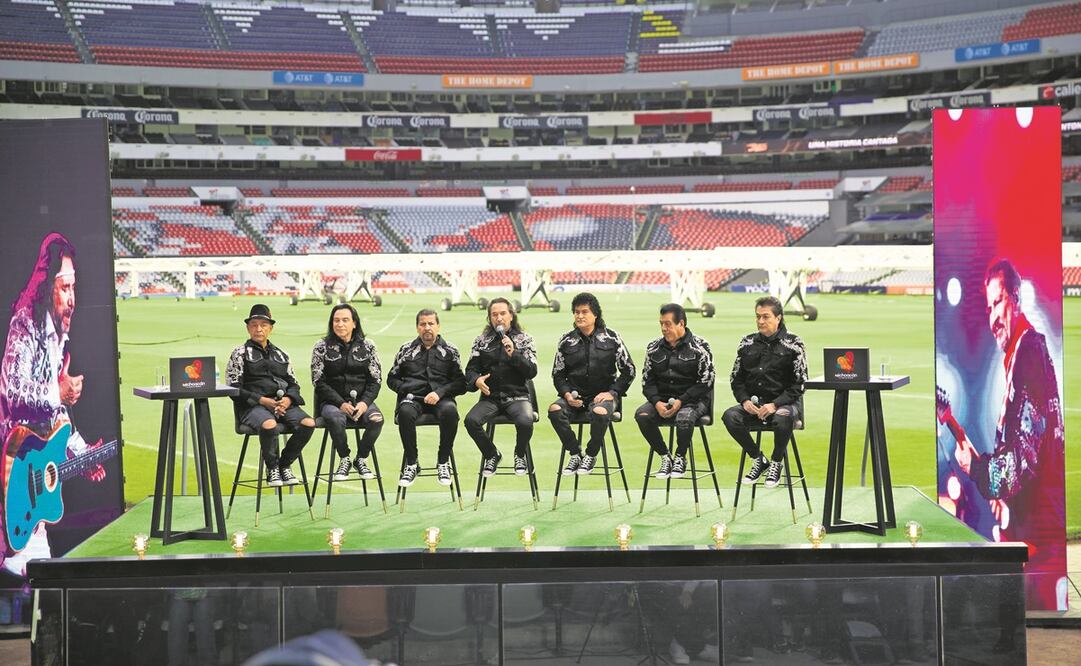 Los músicos anunciaron su gira, que comenzará en septiembre y terminará en diciembre próximo, desde el Estadio Azteca. Foto: Germán Espinosa. EL UNIVERSAL