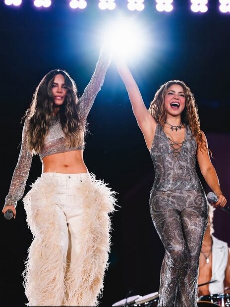 Shakira lució un diseño de Etro. Foto: Especial. Instagram @shakira