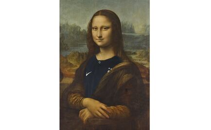 La "Mona Lisa" 'se pone la camiseta' para celebrar el triunfo de Francia