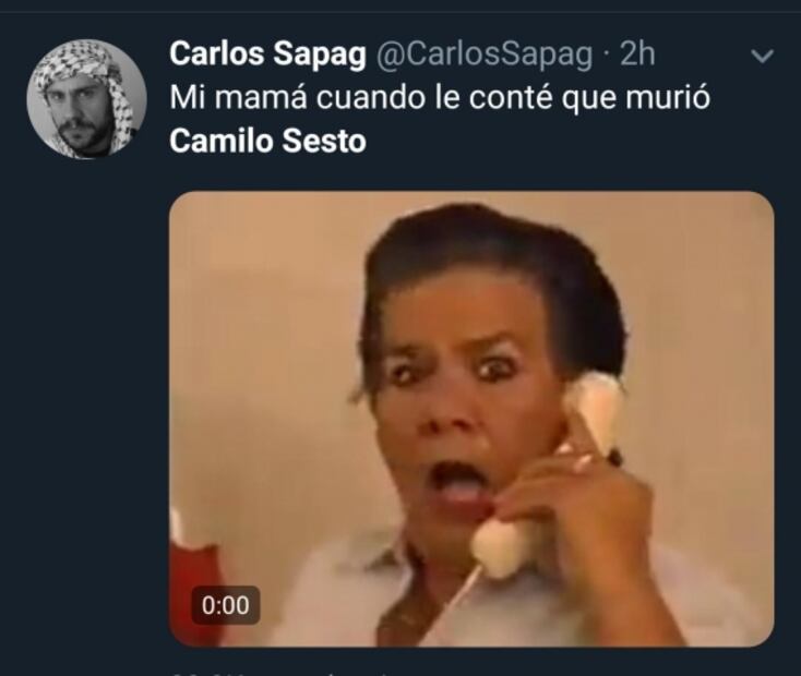 La muerte de Camilo Sesto inspira muchos memes