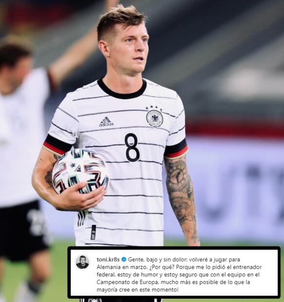 El mensaje de Toni Kroos sobre su regreso a la Selección de Alemania - Foto: Instagram toni.kr8s