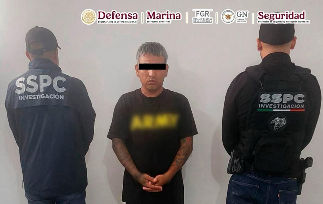 Rogelio “N”, integrante de un grupo delictivo que opera en el norte del país. Foto: Especial