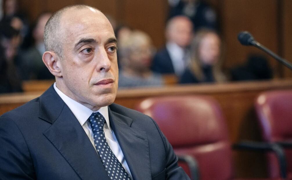 Emil Bove, abogado del entonces expresidente Donald Trump, en un tribunal de Manhattan durante uno de los juicios a Trump en la ciudad de Nueva York el 10 de enero del 2025. Foto: AP