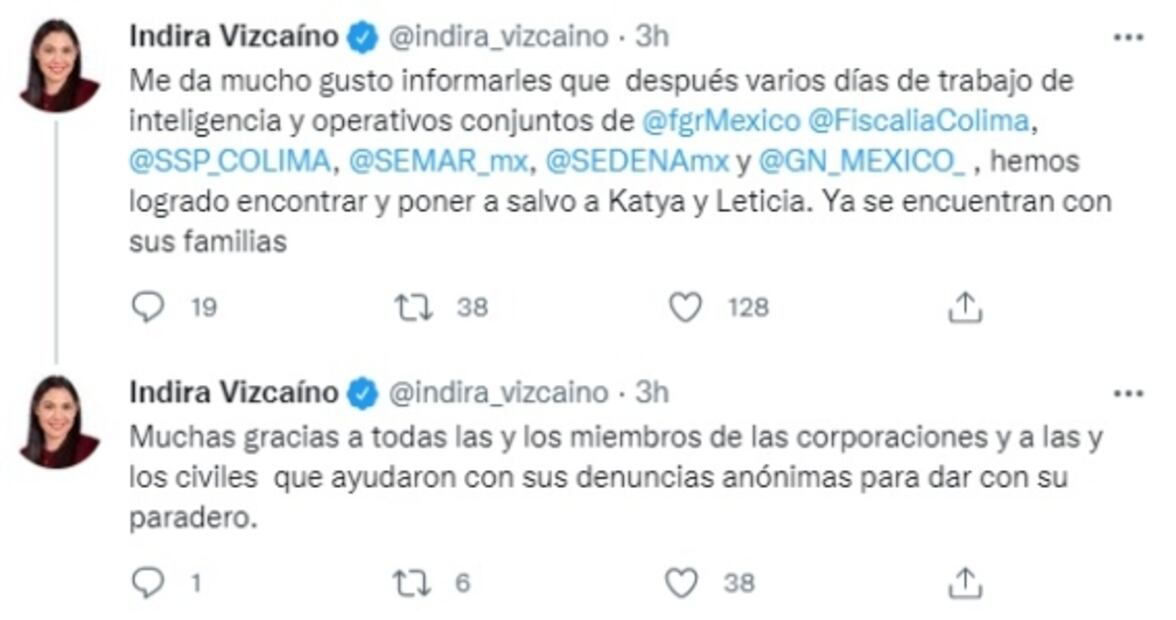 Katya y Leticia: Rescatan con vida a mujeres secuestradas en Colima; hay 17 detenidos 