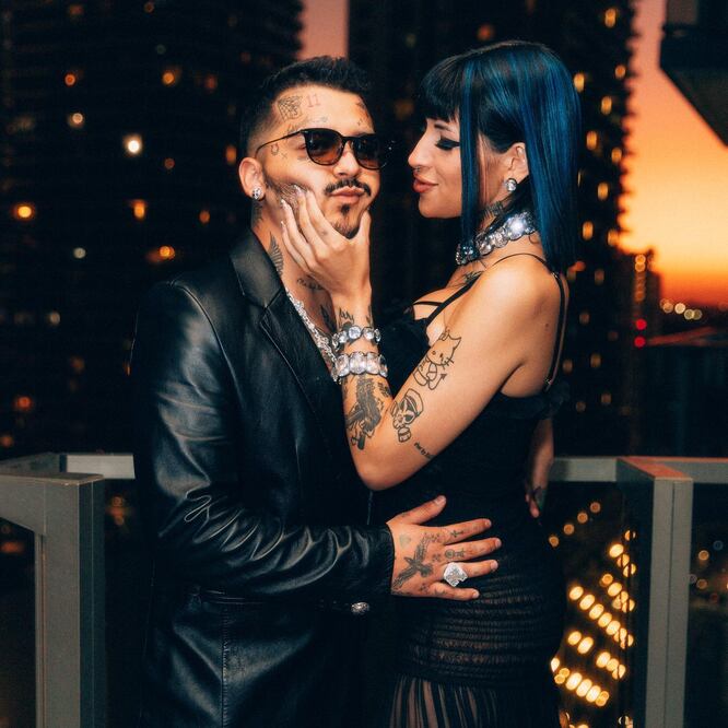 Cazzu y Christian Nodal. Fuente: Instagram @nodal