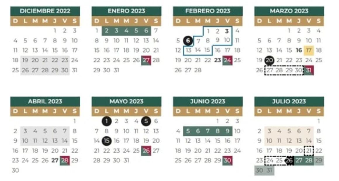 ¿Cuánto duran las vacaciones decembrinas según el calendario SEP?