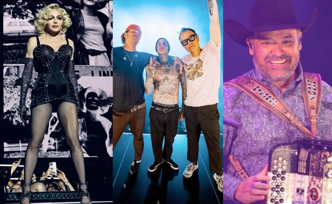 Madonna, Blink-182 e Intocable son algunos de los artistas que se presentarán este mes. Foto: Instagram