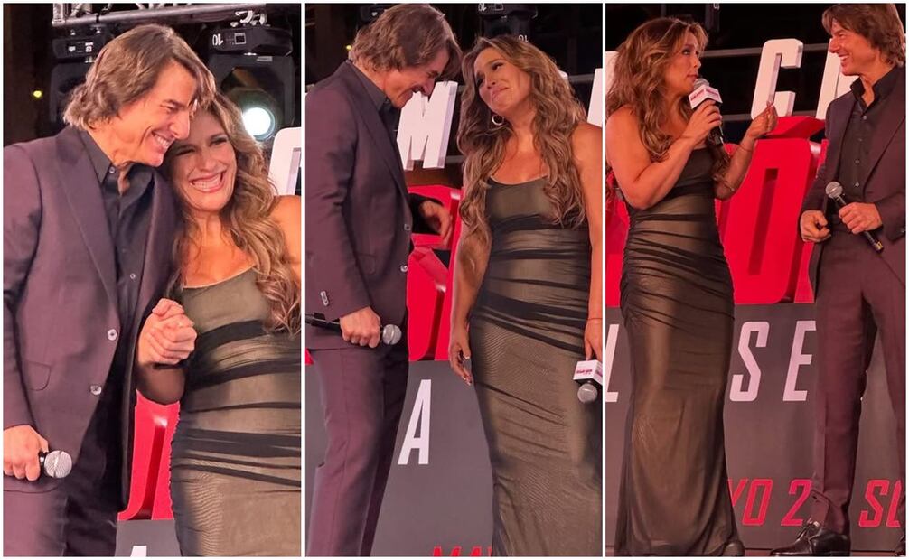 Angélica Vale vivió momento soñado con el actor Tom Cruise en la Ciudad de México durante la premier de "Misión Imposible: La sentencia final".