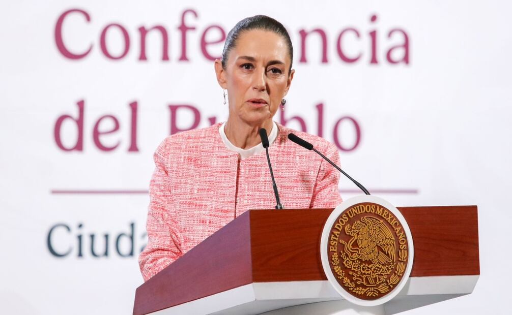 Luego que ayer una aeronave de la Fuerza Aérea de Estados Unidos sobrevoló aguas internacionales a 83 km al suroeste de Cabo San Lucas, Baja California Sur, Claudia Sheinbaum rechazó que este hecho tenga que ver con los acuerdos que tuvo con su homólogo estadounidense, Donald Trump, en la suspensión temporal de aranceles a nuestro país. Foto: Axel Sánchez/EL UNIVERSAL