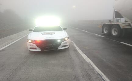 Cierran tramo de autopista Monterrey-Saltillo por presencia de niebla