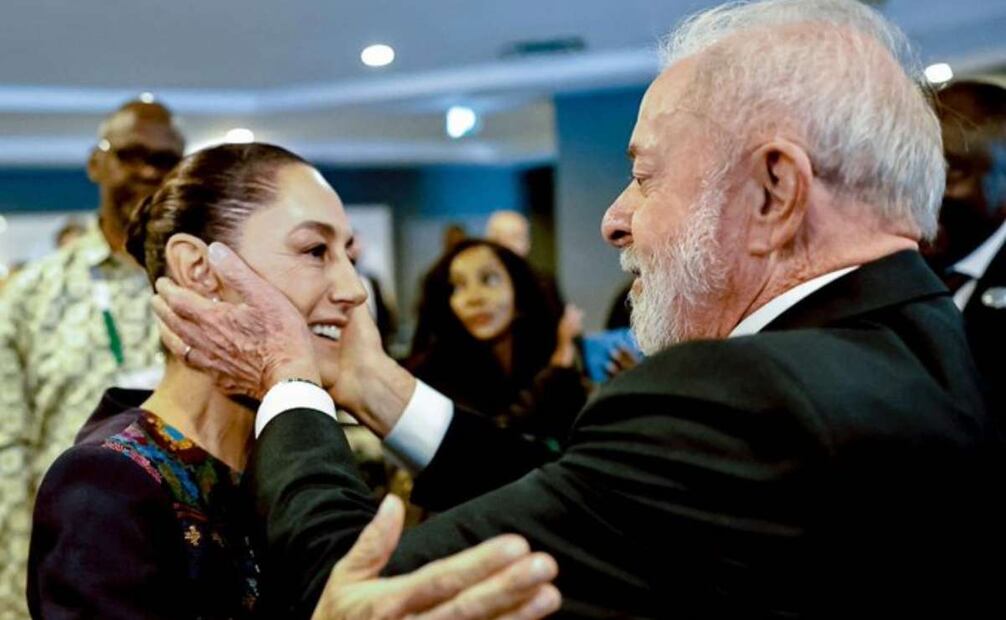 Claudia Sheinbaum con Lula da Silva. Foto: X  @LulaOficial