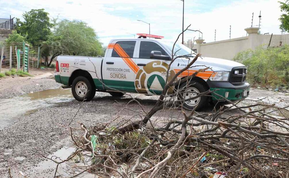 Autoridades resguardan zonas afectadas por lluvias en Sonora (03/09/2025). Foto: Especial