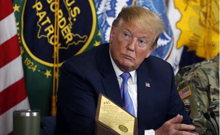 Desde la frontera, Trump asegura que EU está desbordado por llegada de ilegales