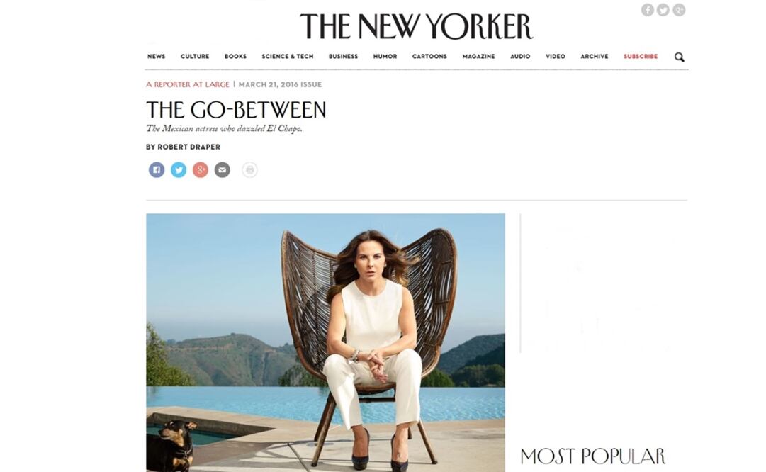 The interview as published on the New Yorker website. (Photo: Screen capture)