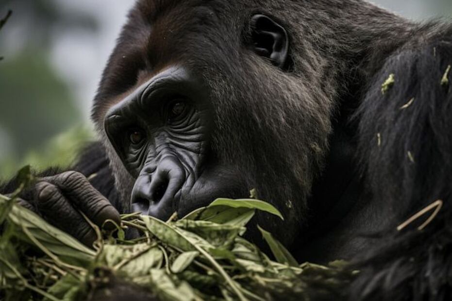 La supervivencia de los gorilas, está directamente ligada a nuestra capacidad para preservar su hábitat. Fuente: Freepik.