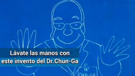 El Dr. Chunga inventa el lavado de manos "permanente"