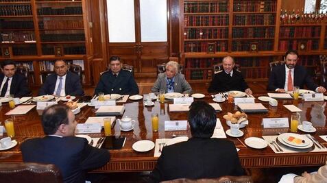 Olga Sánchez Cordero sostiene encuentro con gobernadores del PRI