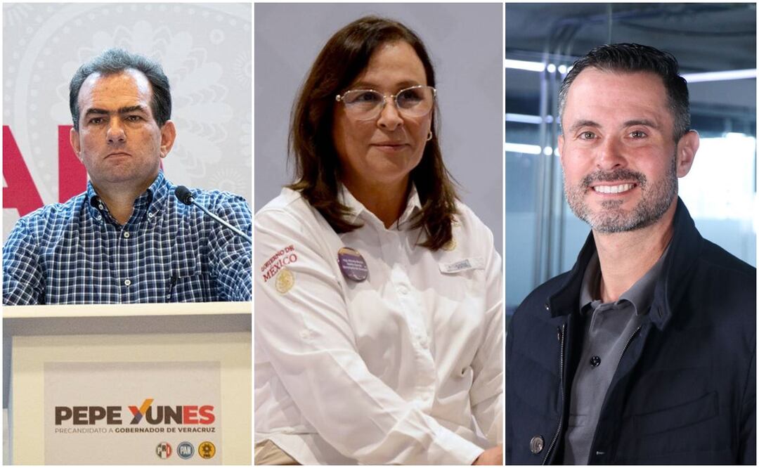 Candidatos a la gubernatura de Veracruz. Foto: Especial