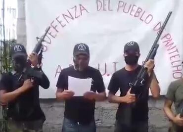 Grupo de autodefensa "El Machete" exige reconocimiento de Concejo Municipal de Pantelhó, Chiapas